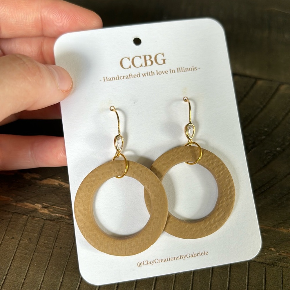 Handmade earrings, simple, dangle